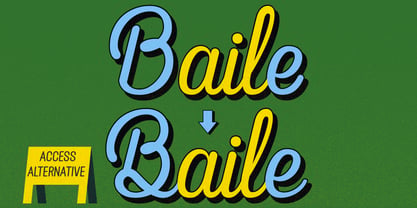 Ft Baile Font Poster 9