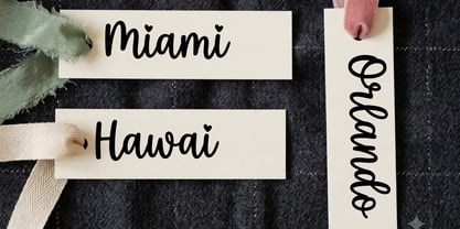 White Lily Font Poster 5
