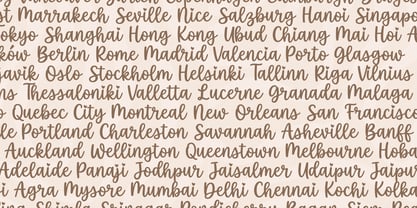 White Lily Font Poster 3