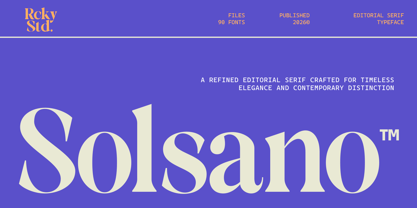 Solsano Font Poster 1