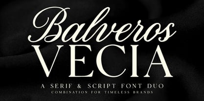 Balveros Vecia Script Font Poster 1