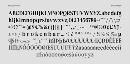 Novestia Font Poster 12