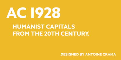 AC 1928 Font Poster 1