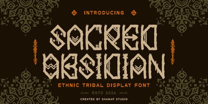 Sacred Obsidian Font Poster 1
