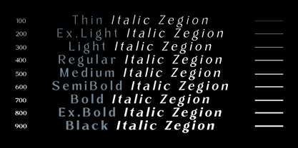 Zegion Font Poster 9