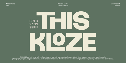 Thiskloze Font Poster 1