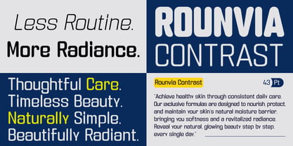 Rounvia Contrast Font Poster 2