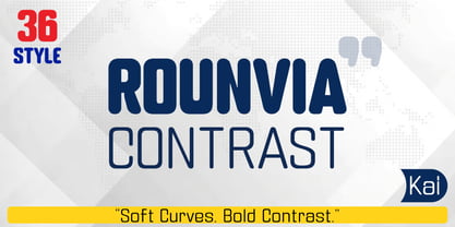 Rounvia Contrast Font Poster 1