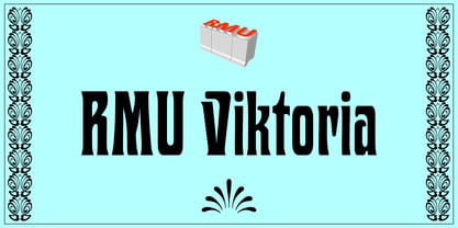 RMU Viktoria Font Poster 1