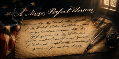 Perfect Union Script Font Poster 2