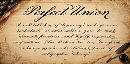 Perfect Union Script Font Poster 5