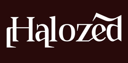 Halozed Font Poster 1