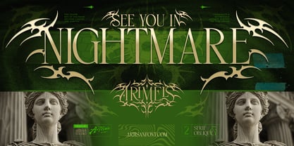 Arimels Font Poster 12