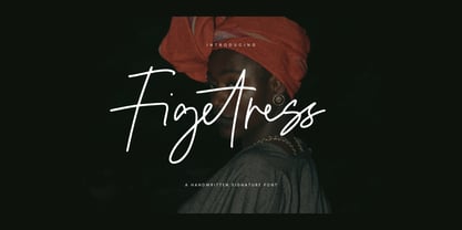 Figetress Signature Font Poster 1