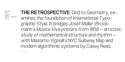 Grento Font Poster 7