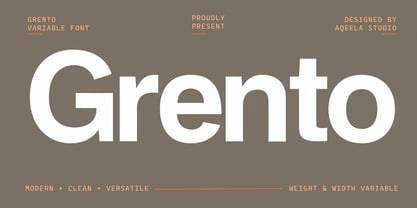 Grento Font Poster 1