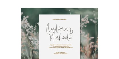 Ursie Bellove Signature Font Poster 7