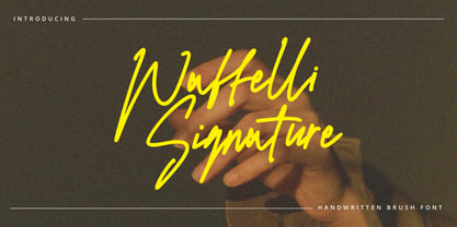 Waffelli Signature Font Poster 1