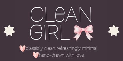Clean Girl Font Poster 1