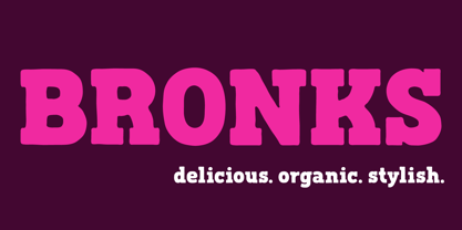 Bronks Font Poster 2