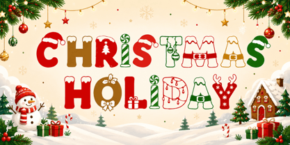 Jingle Wish Font Poster 2
