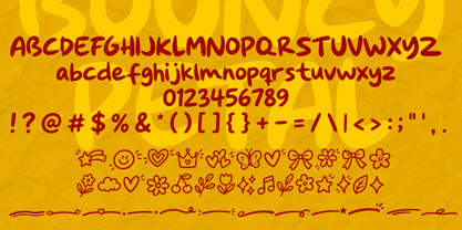 Bouncy Petal Font Poster 9