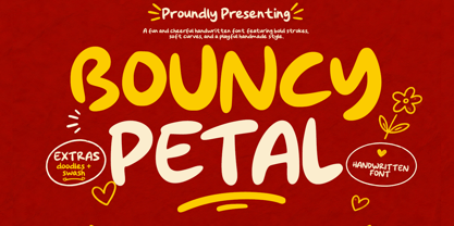 Bouncy Petal Font Poster 1
