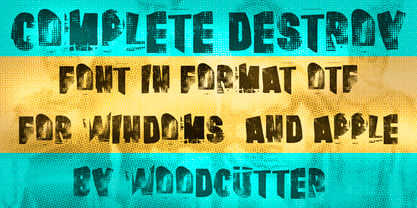 Complete Destroy Font Poster 4