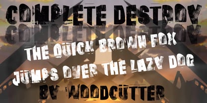 Complete Destroy Font Poster 2