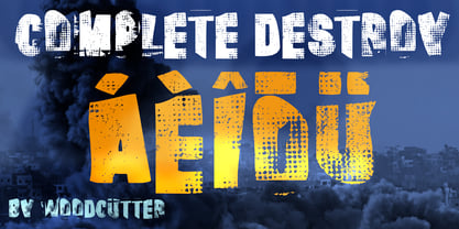 Complete Destroy Font Poster 3
