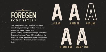 The Foregen Font Poster 2
