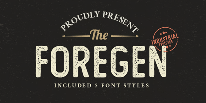 The Foregen Font Poster 1