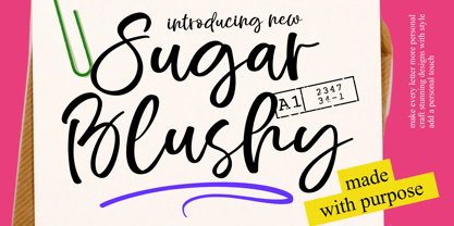 Sugar Blushy Font Poster 1