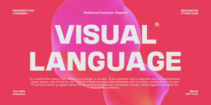 Braskion Font Poster 9