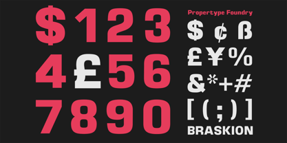 Braskion Font Poster 4