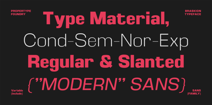 Braskion Font Poster 2