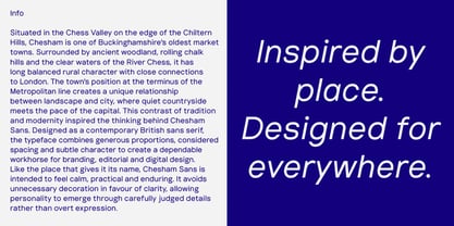 Chesham Sans Font Poster 2