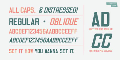 Unityped Pro Font Poster 2