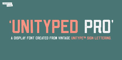 Unityped Pro Font Poster 1