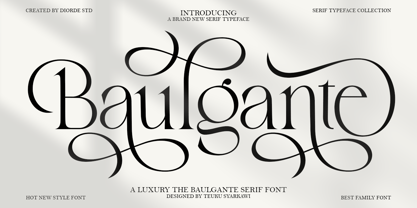 Baulgante Font Poster 1