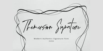 Themusion Signature Font Poster 1