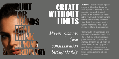 Dietary Font Poster 2