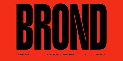 Brond Font Poster 1