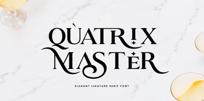Quatrix Master Font Poster 1