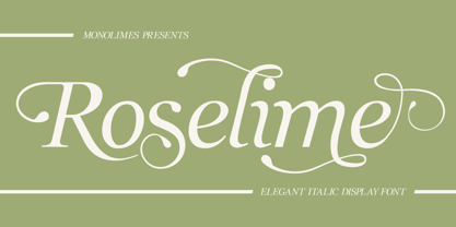 Roselime Font Poster 1