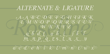 Roselime Font Poster 8
