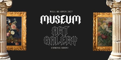 Black Rustik Font Poster 13