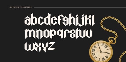 Black Rustik Font Poster 3