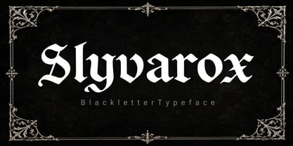Slyvarox Font Poster 1