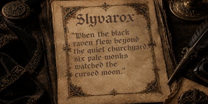 Slyvarox Font Poster 4